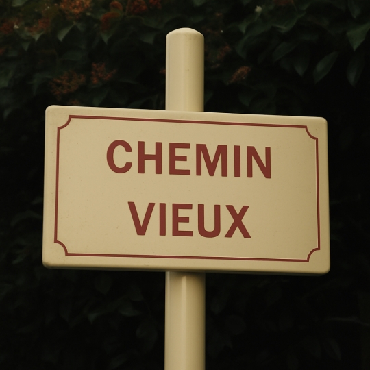 Plaque en émail avec fixations pour poteaux | Plaque Personnlaisée