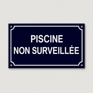 Plaque de rue émaillée format panoramique | Plaque Personnalisée