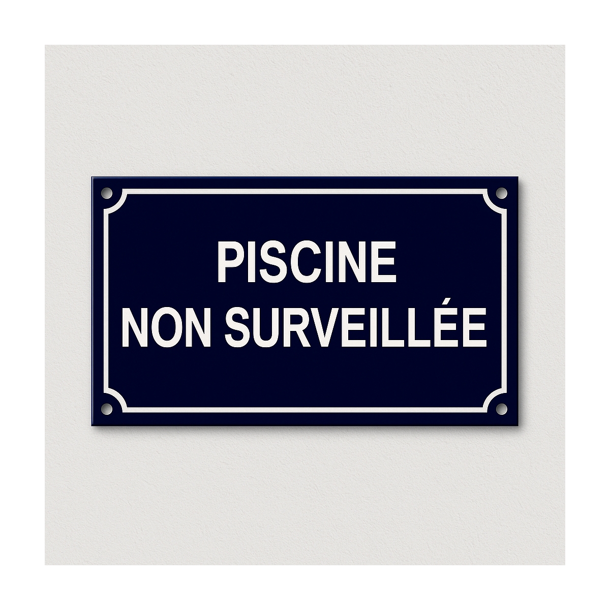 Plaque de rue émaillée format panoramique | Plaque Personnalisée Plaque de rue émaillée format panoramique | Plaque Personnalisée