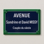 Plaque de rue émaillée Paris rectangle l Plaque Personnalisée