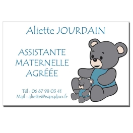 Plaque Assistante Maternelle thème Ourson