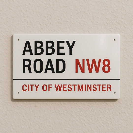 Plaque émaillée type Londres | Plaque Personnalisée