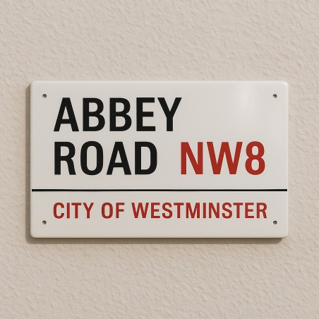 Plaque émaillée type Londres | Plaque Personnalisée