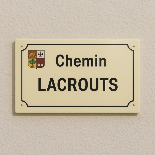 Plaque de rue Pardies émailée | Plaque Personnalisée