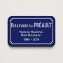 Panneau ville Rennes ou Nantes avec nom de rue | Plaque Personnalisée