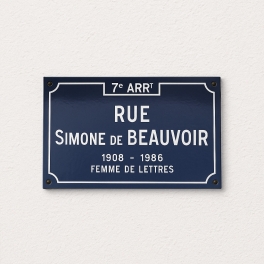 Plaque de rue Lyonnaise sur acier émaillé | Plaque Personnalisée