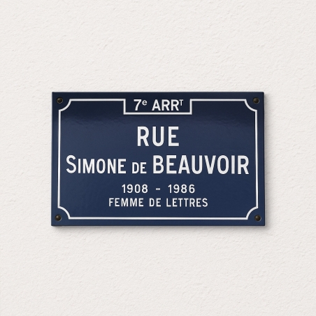 Plaque de rue Lyonnaise sur acier émaillé | Plaque Personnalisée
