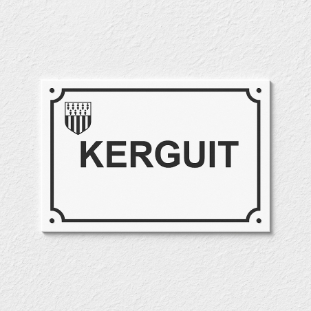 Plaque émaillée de rue Bretagne | Plaque Personnalisée