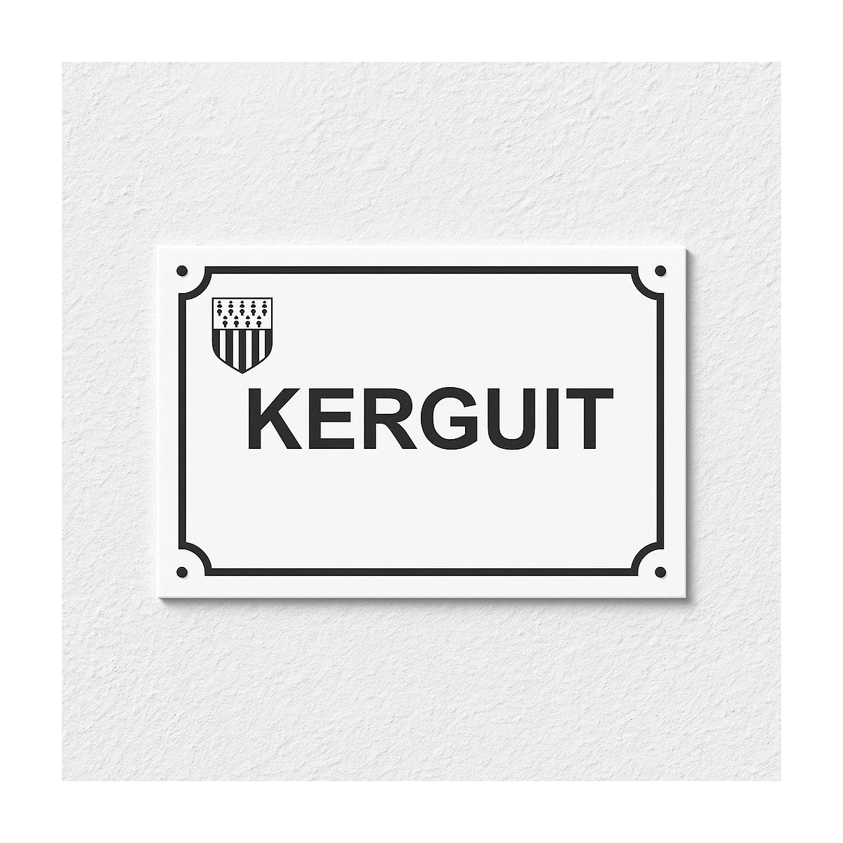 Plaque émaillée de rue Bretagne | Plaque Personnalisée Plaque émaillée de rue Bretagne | Plaque Personnalisée