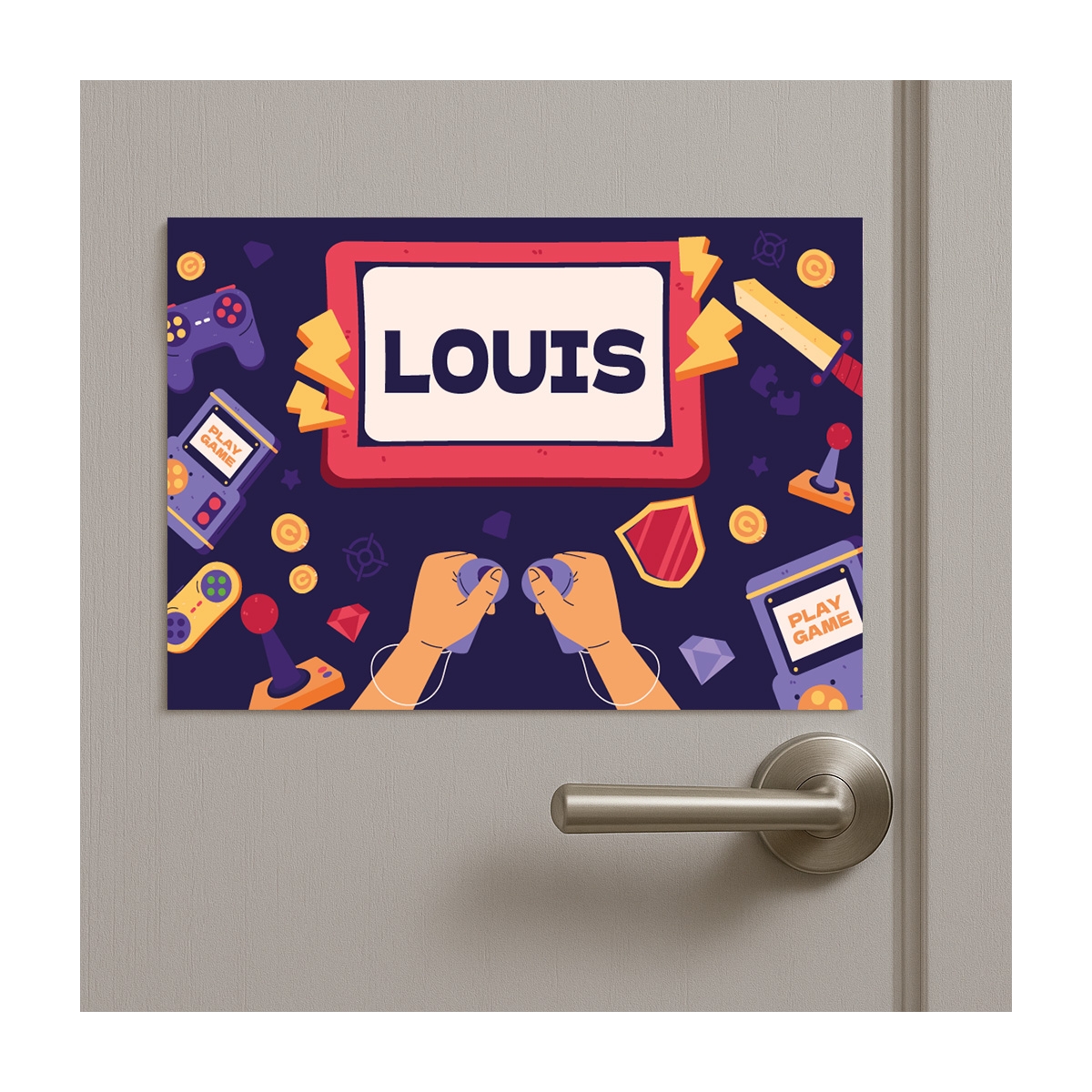 Plaque de porte Jeu Vidéo