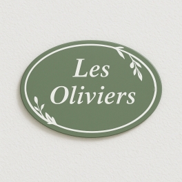 Plaque en émail type Mas de Provence - Décoration pour maison Méditerranée