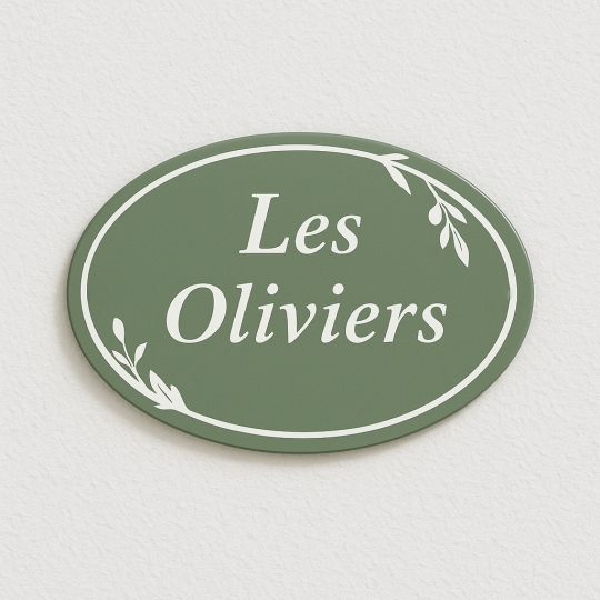 Plaque en émail type Mas de Provence - Décoration pour maison Méditerranée