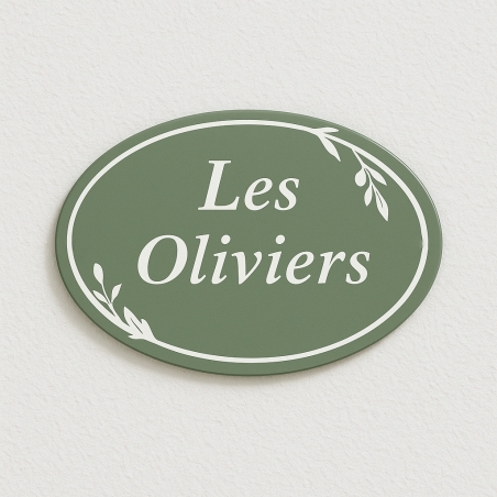 Plaque en émail type Mas de Provence - Décoration pour maison Méditerranée