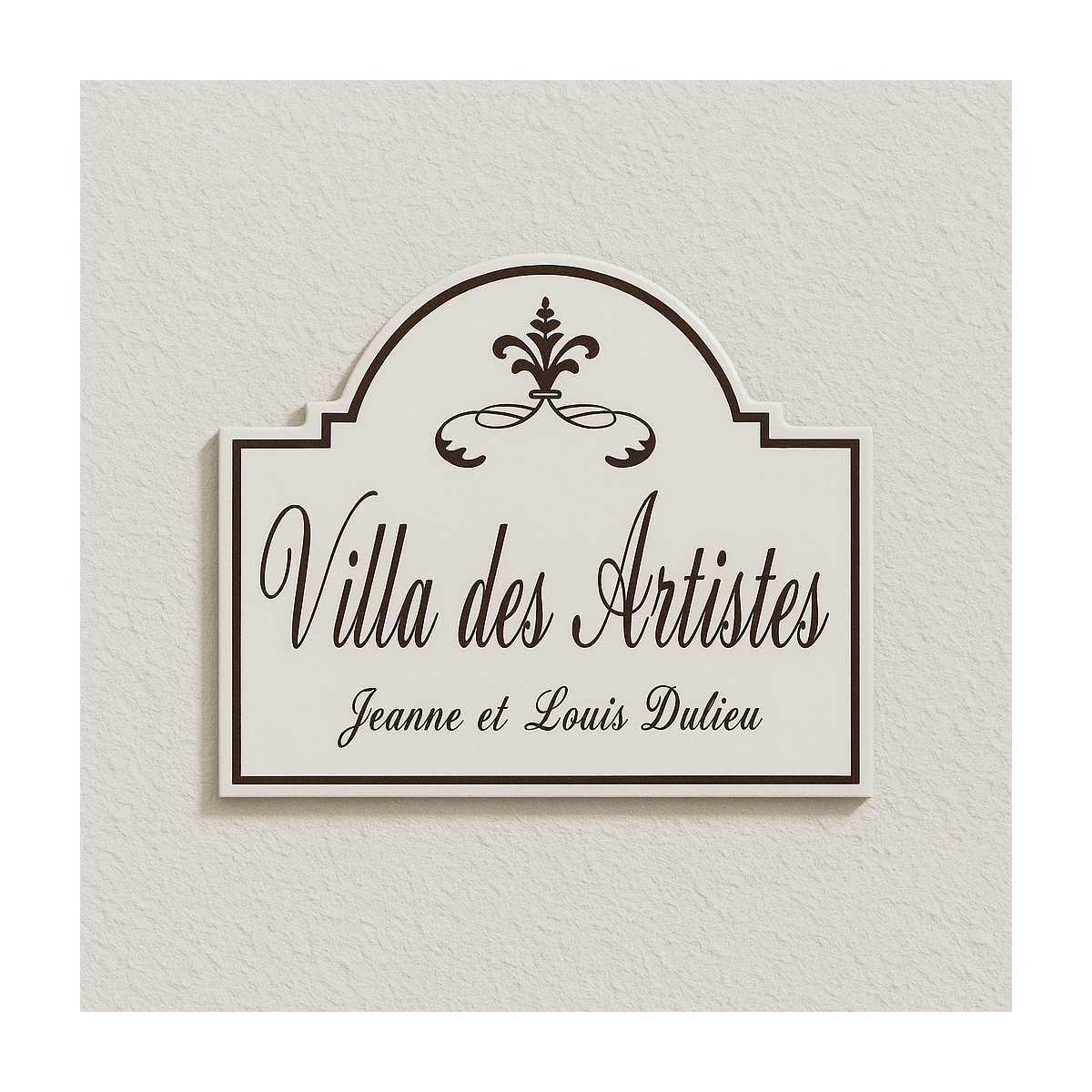Plaque émaillée Rétro Déco vintage et sur mesure à partir de vos idées