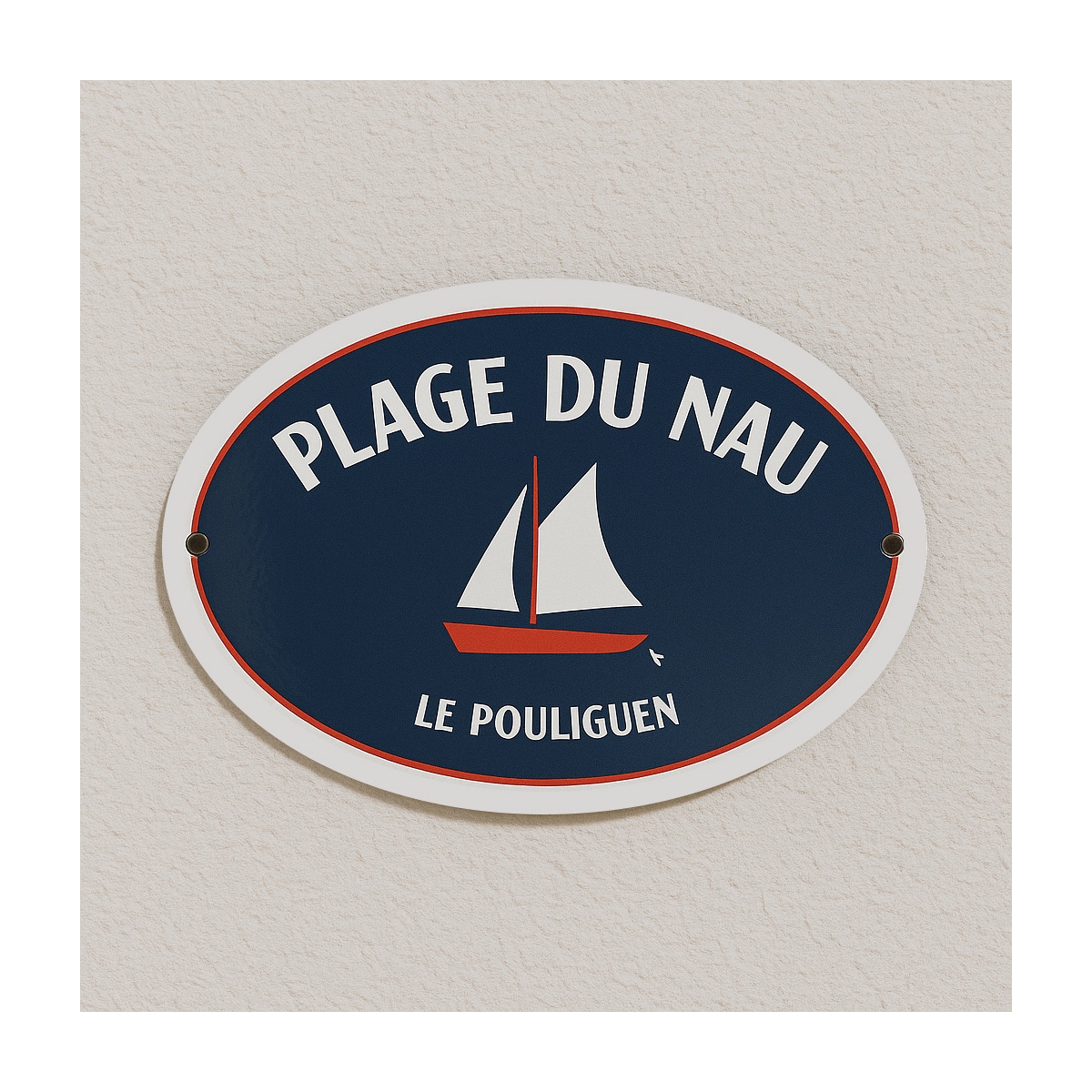 Plaque métalique ambiance Marine - Décoration pour maison en bord de Mer