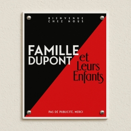 Création de plaque vintage en acier émaillée - Petit & Grand format
