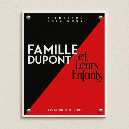 Création de plaque vintage en acier émaillée - Petit & Grand format