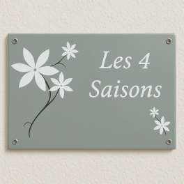 Plaque décorative en acier émaillé personnalisable - Tarif discount