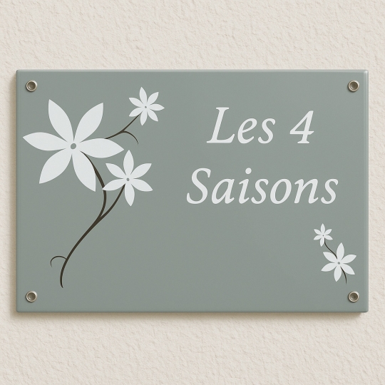 Plaque décorative en acier émaillé personnalisable - Tarif discount