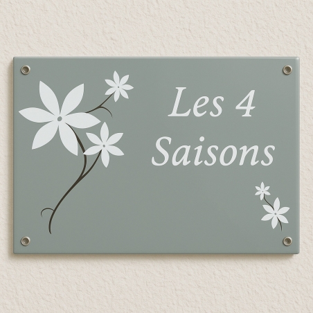 Plaque décorative en acier émaillé personnalisable - Tarif discount