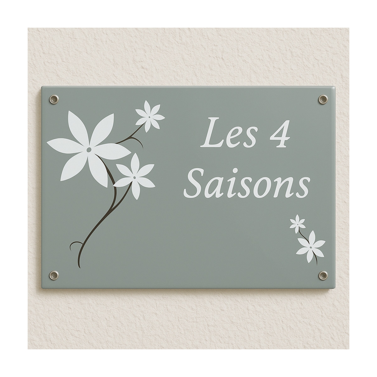 Plaque décorative en acier émaillé personnalisable - Tarif discount