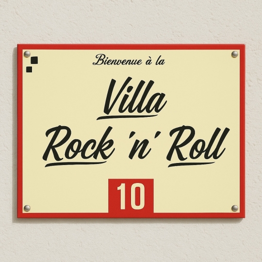 Plaque de bar en métal - déco originale - Texte à personnalisée