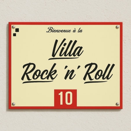 Plaque de bar en métal - déco originale - Texte à personnalisée