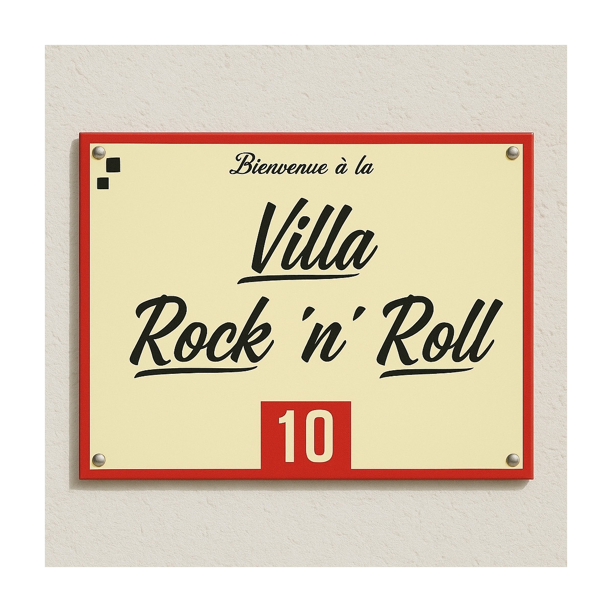 Plaque de bar en métal - déco originale - Texte à personnalisée