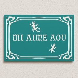 Achat de plaque émail originale pour maison Visuel unique personnalisé