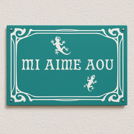 Achat de plaque émail originale pour maison Visuel unique personnalisé