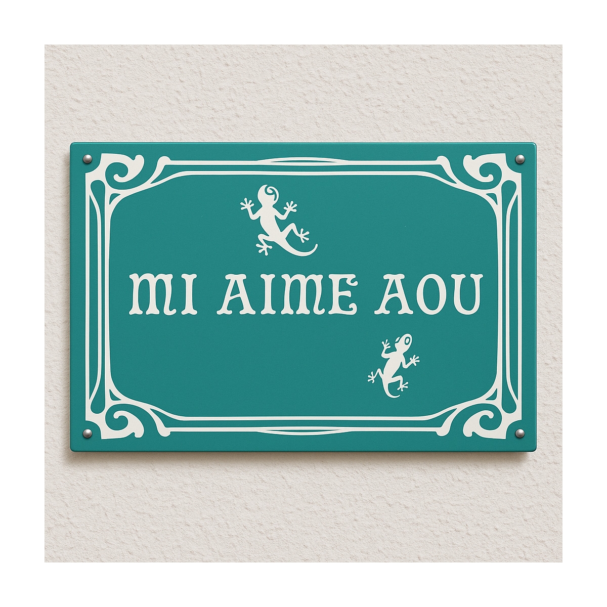 Achat de plaque émail originale pour maison Visuel unique personnalisé