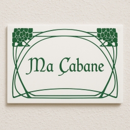 Créateur en ligne de plaque 100 % originale pour maison en acier émaillé