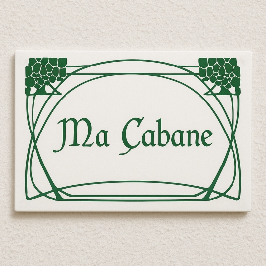 Créateur en ligne de plaque 100 % originale pour maison en acier émaillé