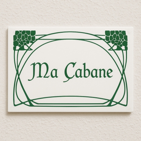 Créateur en ligne de plaque 100 % originale pour maison en acier émaillé