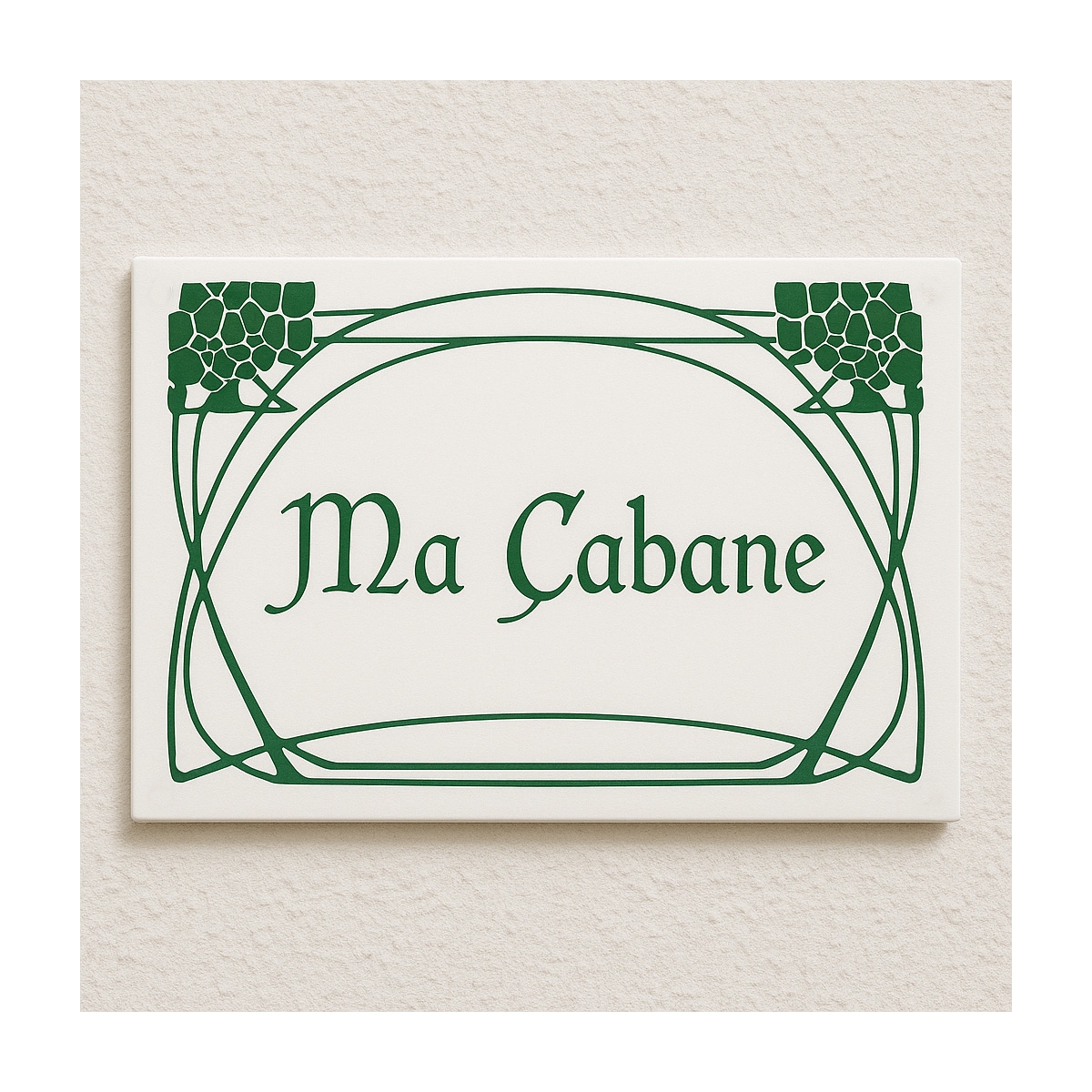 Créateur en ligne de plaque 100 % originale pour maison en acier émaillé
