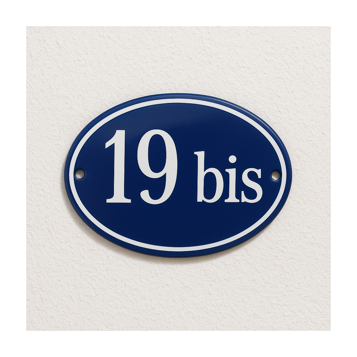 Plaque émaillée ovale pour numéro de maison | Plaque Personnalisée Plaque émaillée ovale pour numéro de maison | Plaque Personnalisée