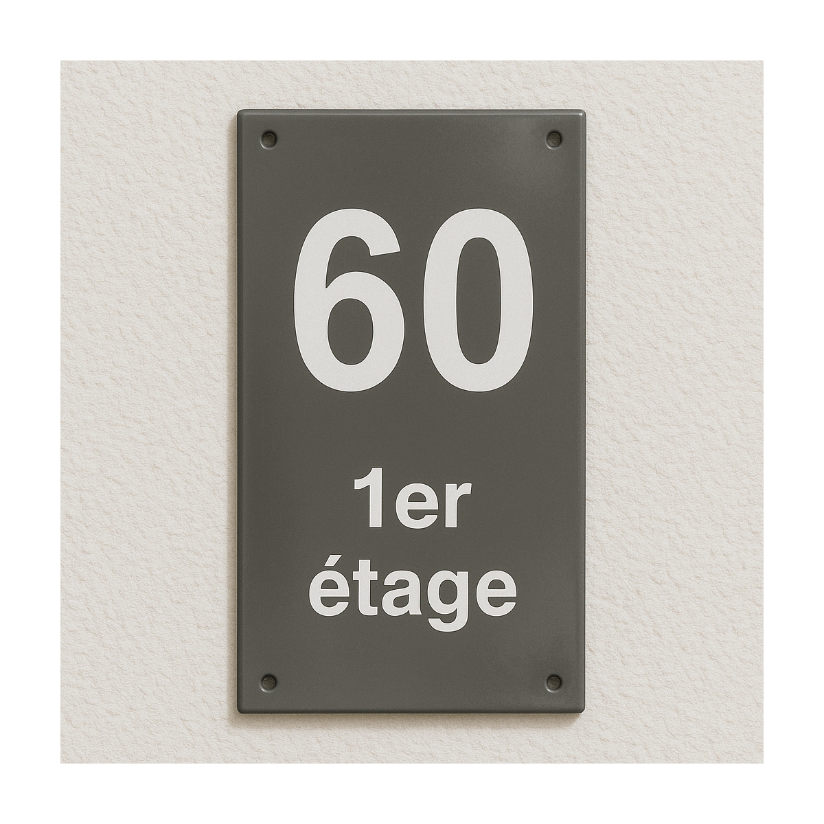 Plaque émaillée numéro de maison format vertical | Plaque Personnalisée Plaque émaillée numéro de maison format vertical | Plaque Personnalisée