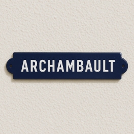Signalétique chemin de fer - A l'ancienne - Fabrication dans une émaillerie