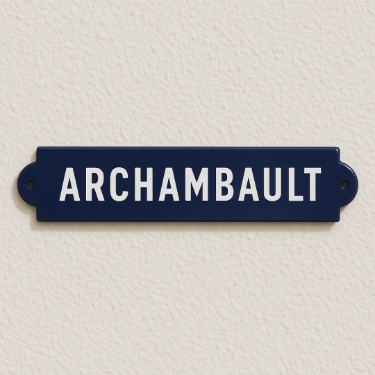 Signalétique chemin de fer - A l'ancienne - Fabrication dans une émaillerie