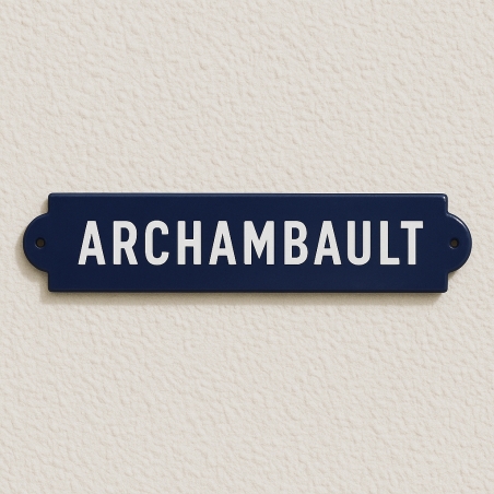 Signalétique chemin de fer - A l'ancienne - Fabrication dans une émaillerie