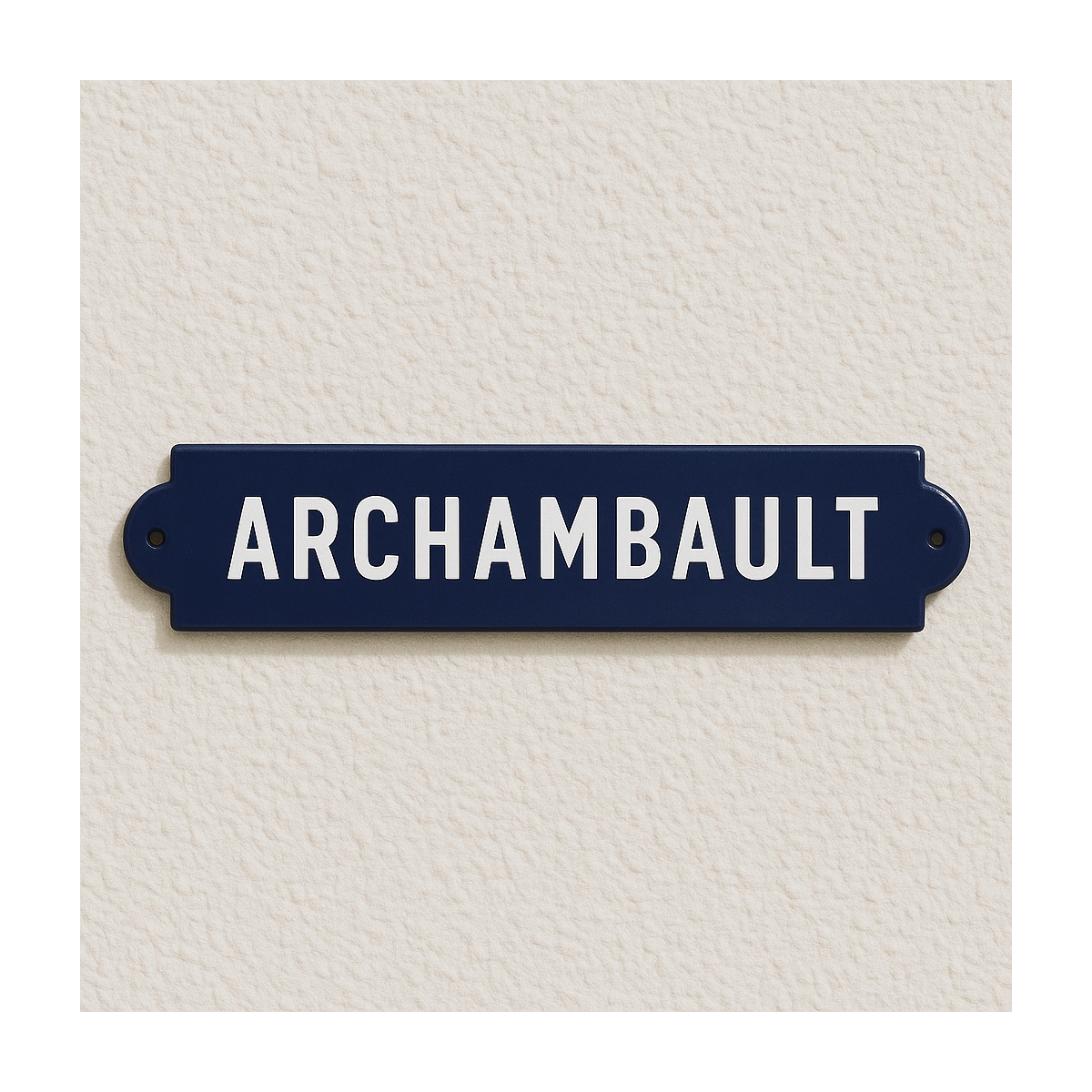 Signalétique chemin de fer - A l'ancienne - Fabrication dans une émaillerie