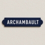 Signalétique chemin de fer - A l'ancienne - Fabrication dans une émaillerie
