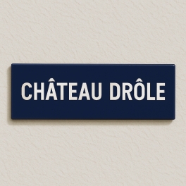 Signalétique station de métro Parisien en acier- EMAILLERIE Française -