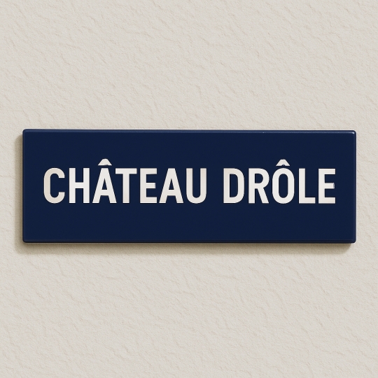 Signalétique station de métro Parisien en acier- EMAILLERIE Française -