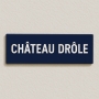 Signalétique station de métro Parisien en acier- EMAILLERIE Française -