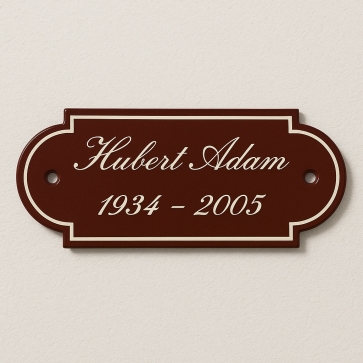 Plaque de cimetière avec découpe originale | Plaque Personnalisée