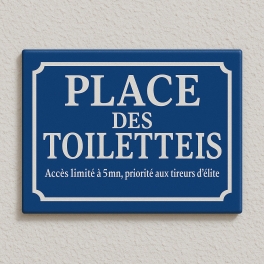 Plaque humoristique pour BAR - Signalétique Toilette - Texte Drôle