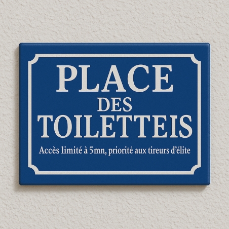 Plaque humoristique pour BAR - Signalétique Toilette - Texte Drôle
