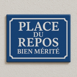 Plaque de rue humoristique - Le spécialiste de la plaque personnalisée