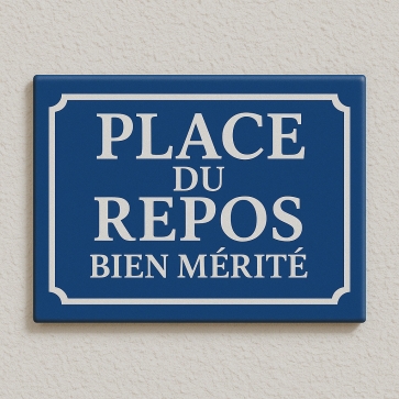 Plaque de rue humoristique - Le spécialiste de la plaque personnalisée